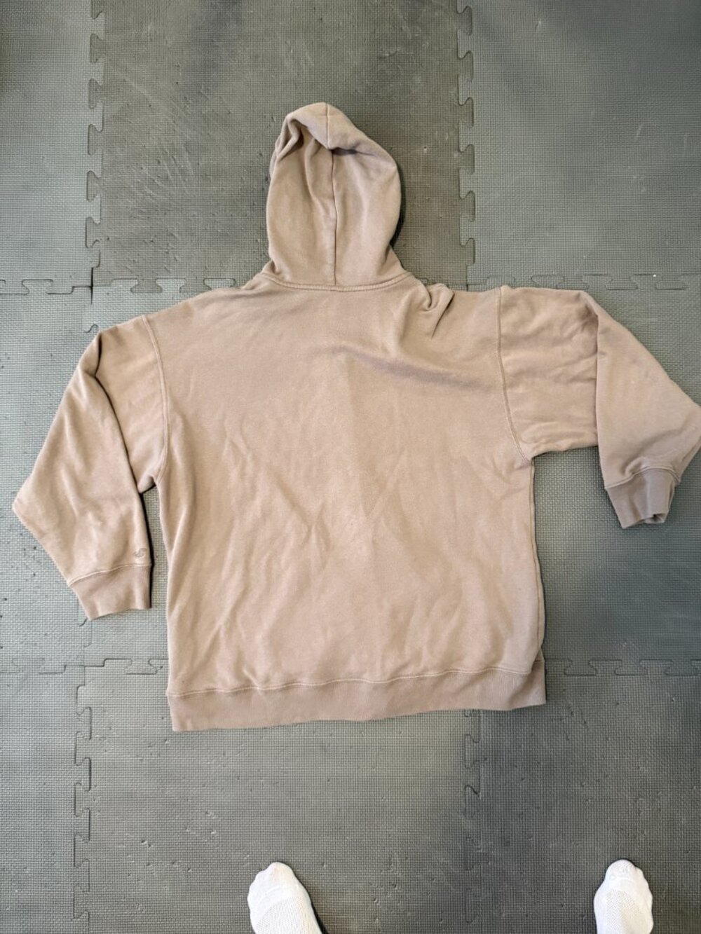 Hollister Feel-Good Oversized Zip Up Hoodie- Light Brown- L - Picture 4 of 8
